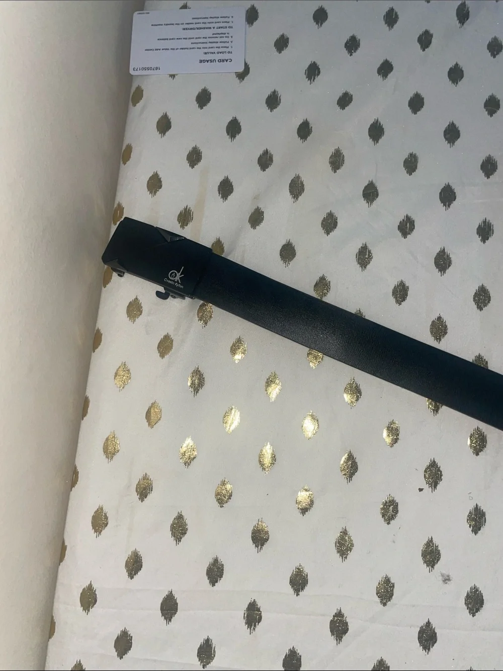 Calvin Klein Black Tabletop Cake Knife Server